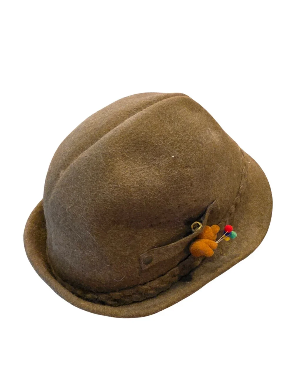 Vintage Zapf Hutmacher Alpine Hat Cap Size 60 Green Jagd Hohenberg Rauhhaar